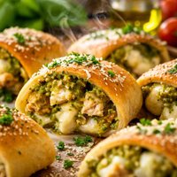 Pesto Cheese N Chicken Bundles