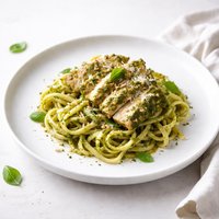 Pesto Chicken and Fettuccine