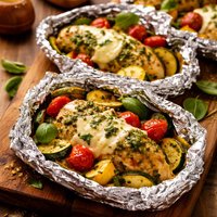 Pesto Chicken Grill Packets