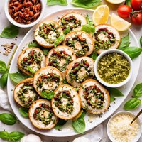 Pesto Chicken Roll Ups