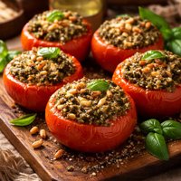 Pesto Stuffed Tomatoes