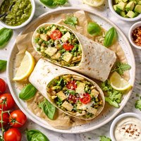 Pesto Style Chicken Wrap