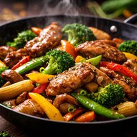 Pheasant and Vegetable Stir Fry