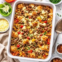 Philly Beef N Pepper Strata