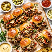 Philly Cheese Steak Sliders
