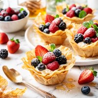 Phyllo Petals with Berries