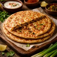 Piaz Paratha Scallion Bread