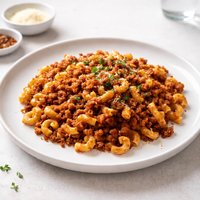 Picadillo De Chorizo Con Maccarones Minced Chorizo W Macaroni