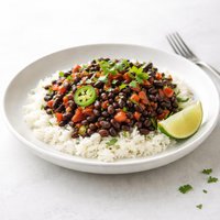 Picante Black Beans and Rice