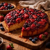 Pick Your Own Berry Upside Down Cake