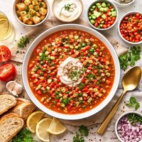 Picnic Cold Tomato Soup Romanoff