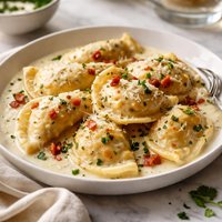Pierogies Alfredo