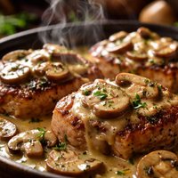 Pig N Shrooms Pork Medallions with Mushroom Sauce