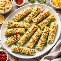 Pimiento Cheese Stuffed Celery Ribs