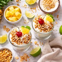 Pina Colada Breakfast Parfait