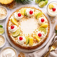 Pina Colada Cheesecake with Coco Nut Crust