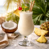 Pina Colada from the Mangapwani Beach Club in Zanzibar