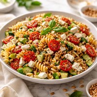 Pine Nut Feta Pasta Salad