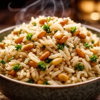 Pine Nut Rice Pilaf Pion Rice Pilaf
