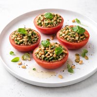 Pine Nut Stuffed Basil Tomatoes