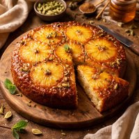 Pineapple and Cardamom Upside Down Cake