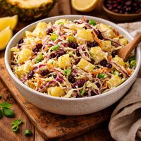 Pineapple and Craisen Cole Slaw