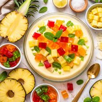 Pineapple and Jelly Pudding