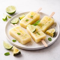 Pineapple and Lime Popsicles