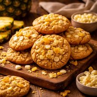 Pineapple and White Chip Cookies