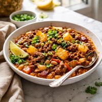 Pineapple Baked Beans and Beef