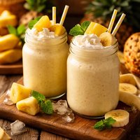 Pineapple Banana Frappe