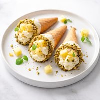 Pineapple Cannoli Cones