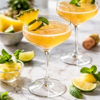 Pineapple Champagne Cosmopolitan