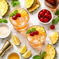 Pineapple Cherry Amaretto Sour
