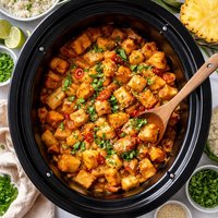 Pineapple Chicken and Sweet Potatoes Crock Pot