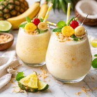 Pineapple Coconut Banana Rum Delight
