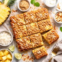 Pineapple Coconut Coffee Cake