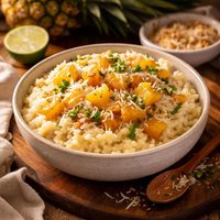 Pineapple Coconut Risotto