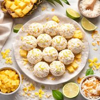 Pineapple Coconut Snowballs
