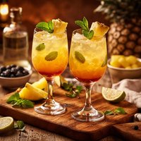 Pineapple Gin Kir