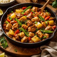 Pineapple Ginger Chicken Stir Fry