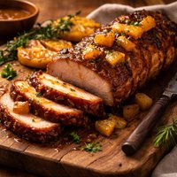 Pineapple Glazed Pork Loin