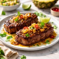 Pineapple Glazed Steaks