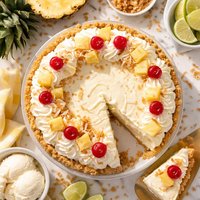 Pineapple Ice Cream Pie