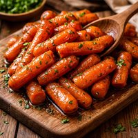 Pineapple Juice Brown Sugar Glazed Baby Carrots