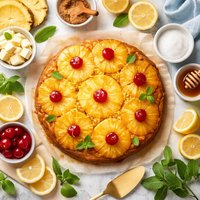 Pineapple Lemon Upside Down Cake