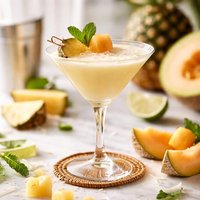 Pineapple Melon Colada Martini