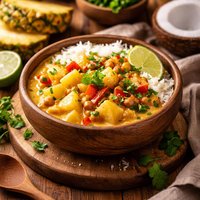Pineapple or Apple Coconut Curry
