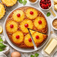 Pineapple or Banana Upside Down Cake