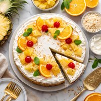 Pineapple Orange Cream Cake